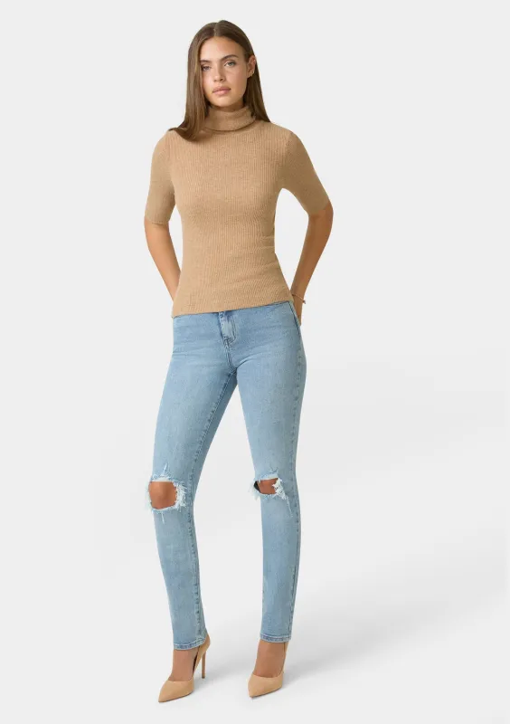 Tall Chloe High Rise Straight Leg Jeans sold by Alloy Apparel