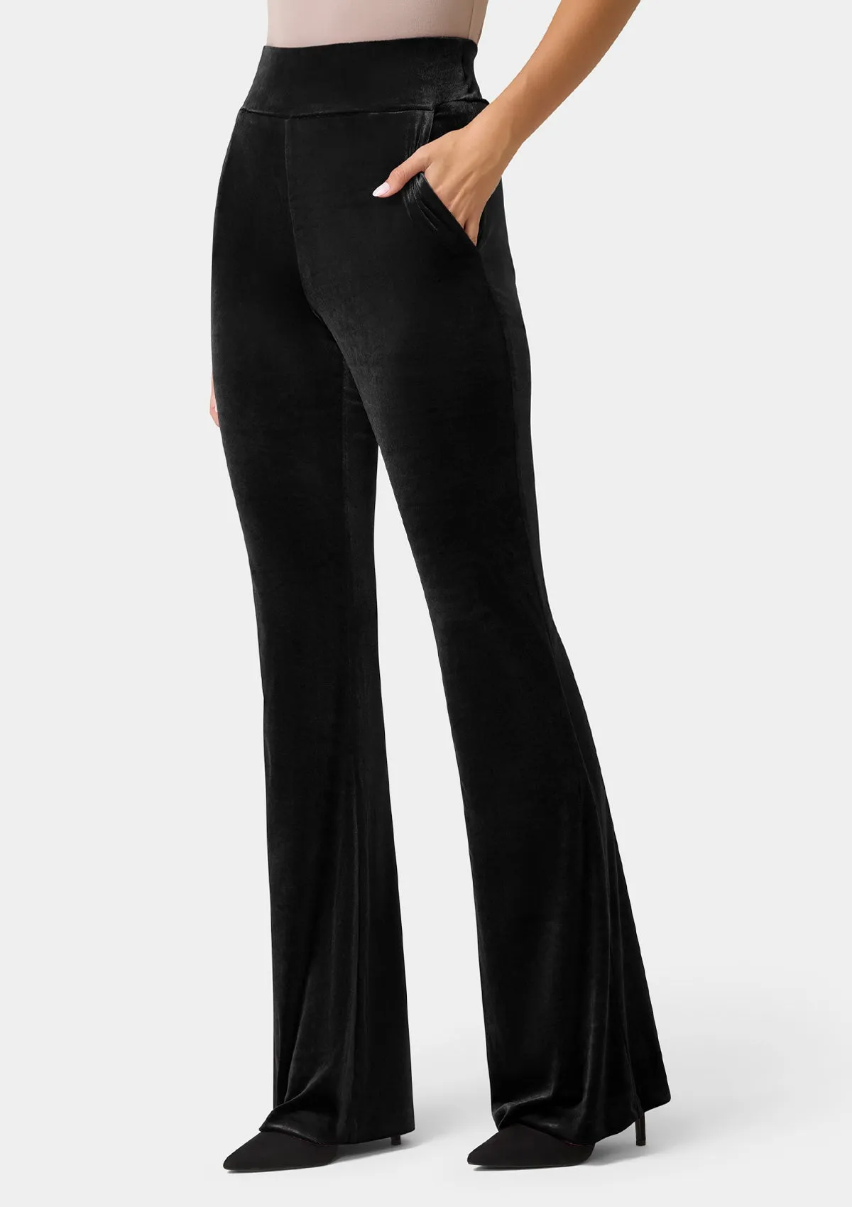 Tall Samara Flare Velvet Pants sold by Alloy Apparel product image thumbnail 3