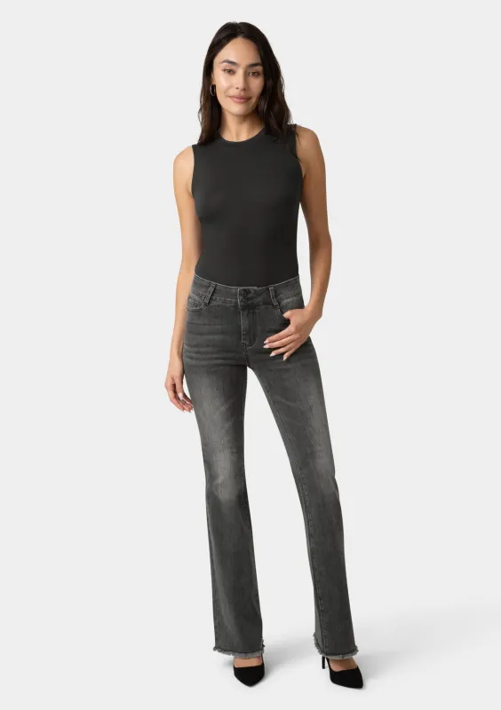Tall Kellie Mid Rise Bootcut Jeans sold by Alloy Apparel