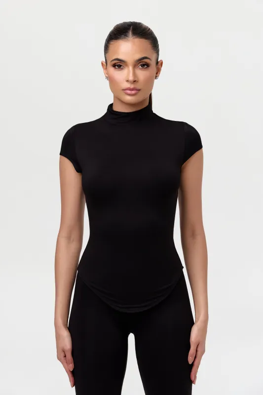 Smooth Cap Sleeve Top sold by Naked Wardrobe