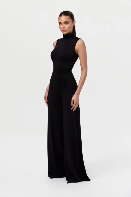 NW Turtleneck Wide Leg Jumpsuit sold by Naked Wardrobe