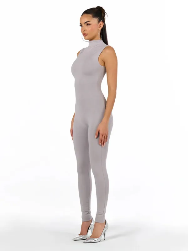 Butter Sleeveless Jumpsuit sold by Naked Wardrobe