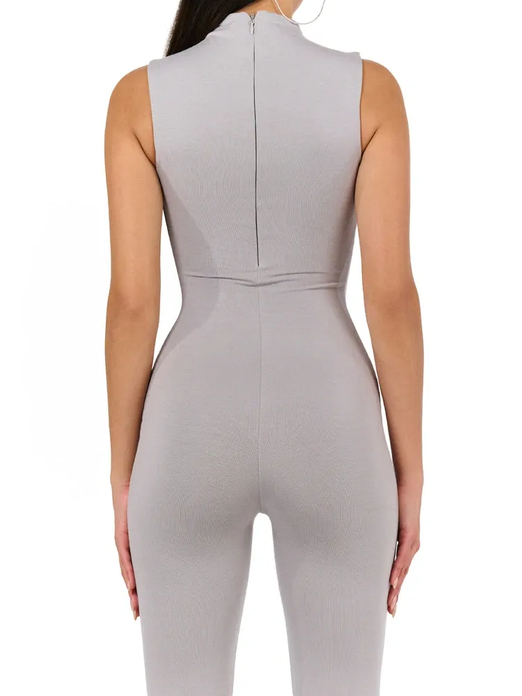 Butter Sleeveless Jumpsuit sold by Naked Wardrobe product image thumbnail 5