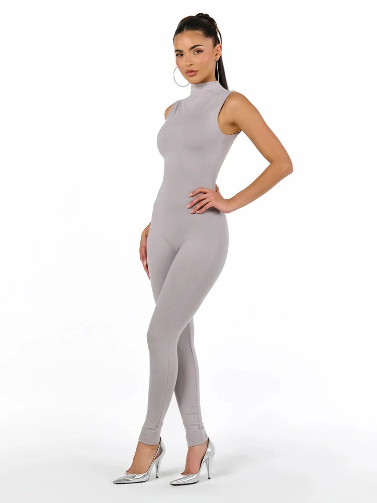 Butter Sleeveless Jumpsuit sold by Naked Wardrobe product image thumbnail 3