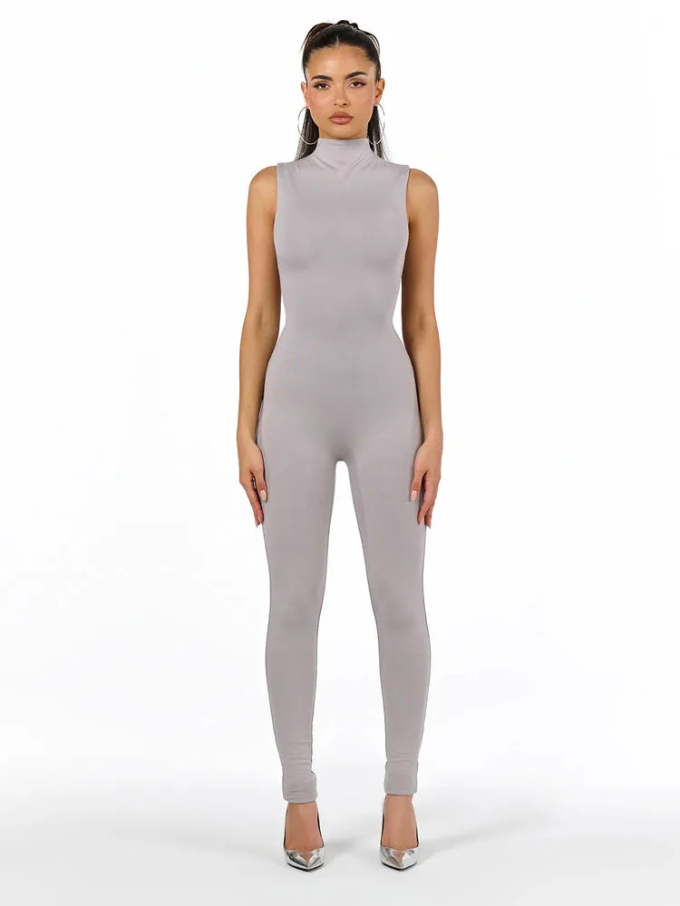 Butter Sleeveless Jumpsuit sold by Naked Wardrobe product image thumbnail 2