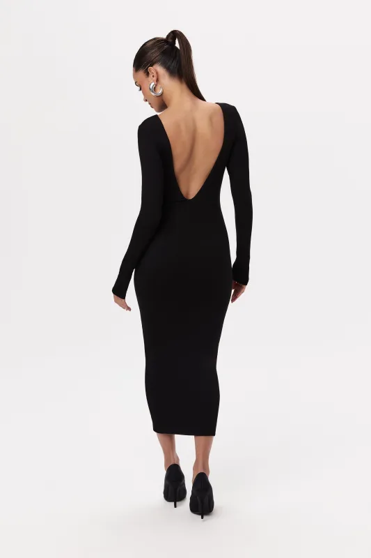 NW Open Back Midi Dress sold by Naked Wardrobe