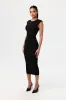 Smooth Soft Scoop Midi Skirt sold by Naked Wardrobe