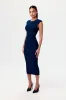 Smooth Soft Scoop Midi Skirt sold by Naked Wardrobe