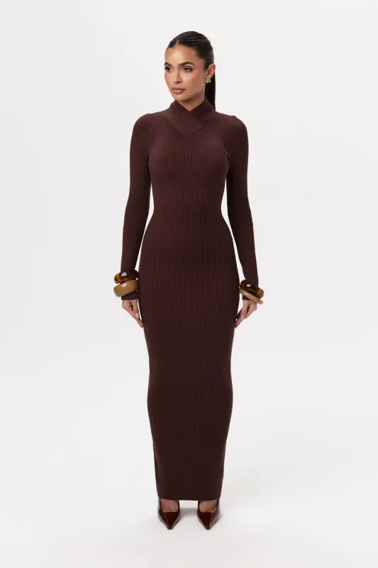 Knit Long Sleeve Maxi Dress sold by Naked Wardrobe