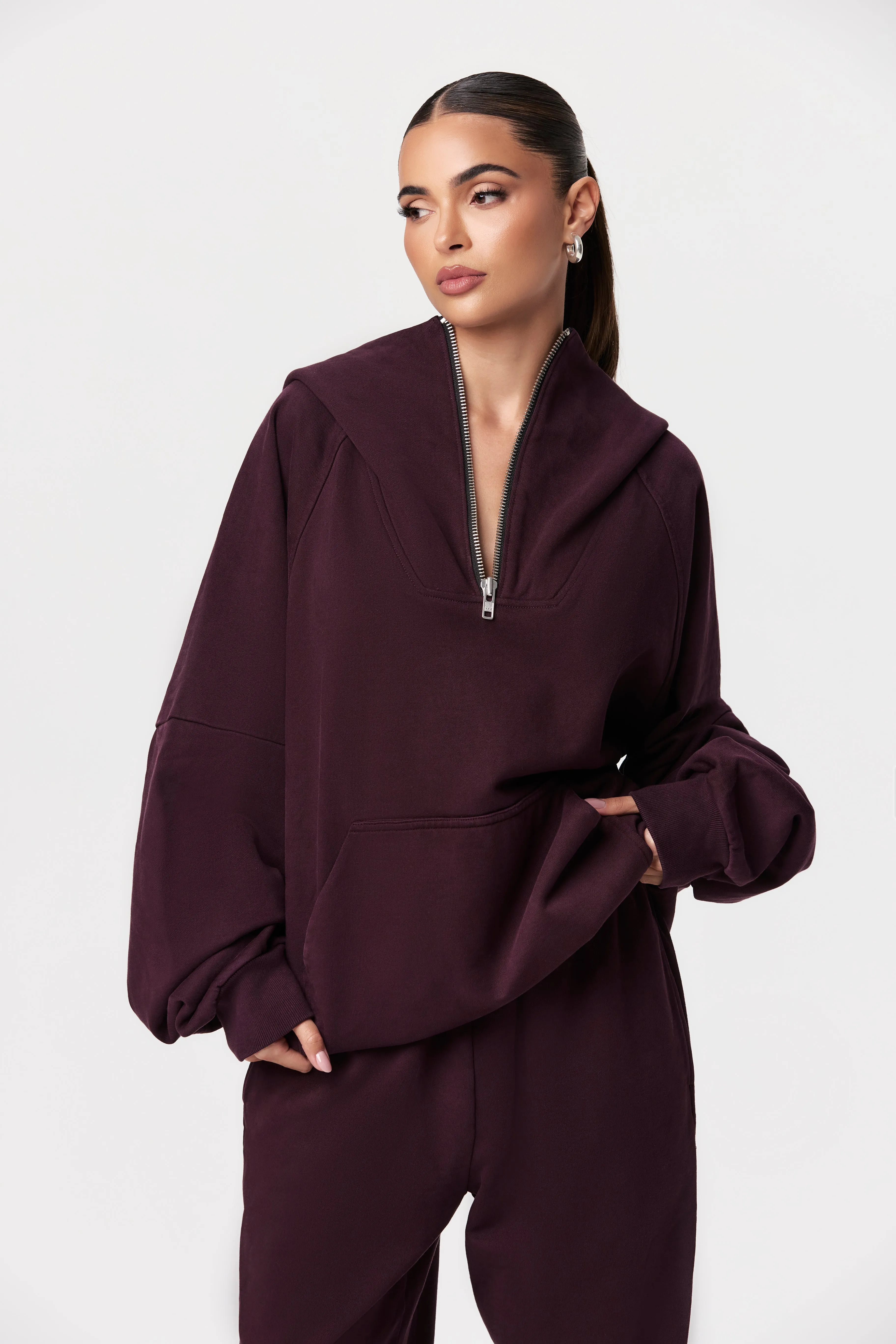 1/4 Zip Hoodie sold by Naked Wardrobe product image thumbnail 4