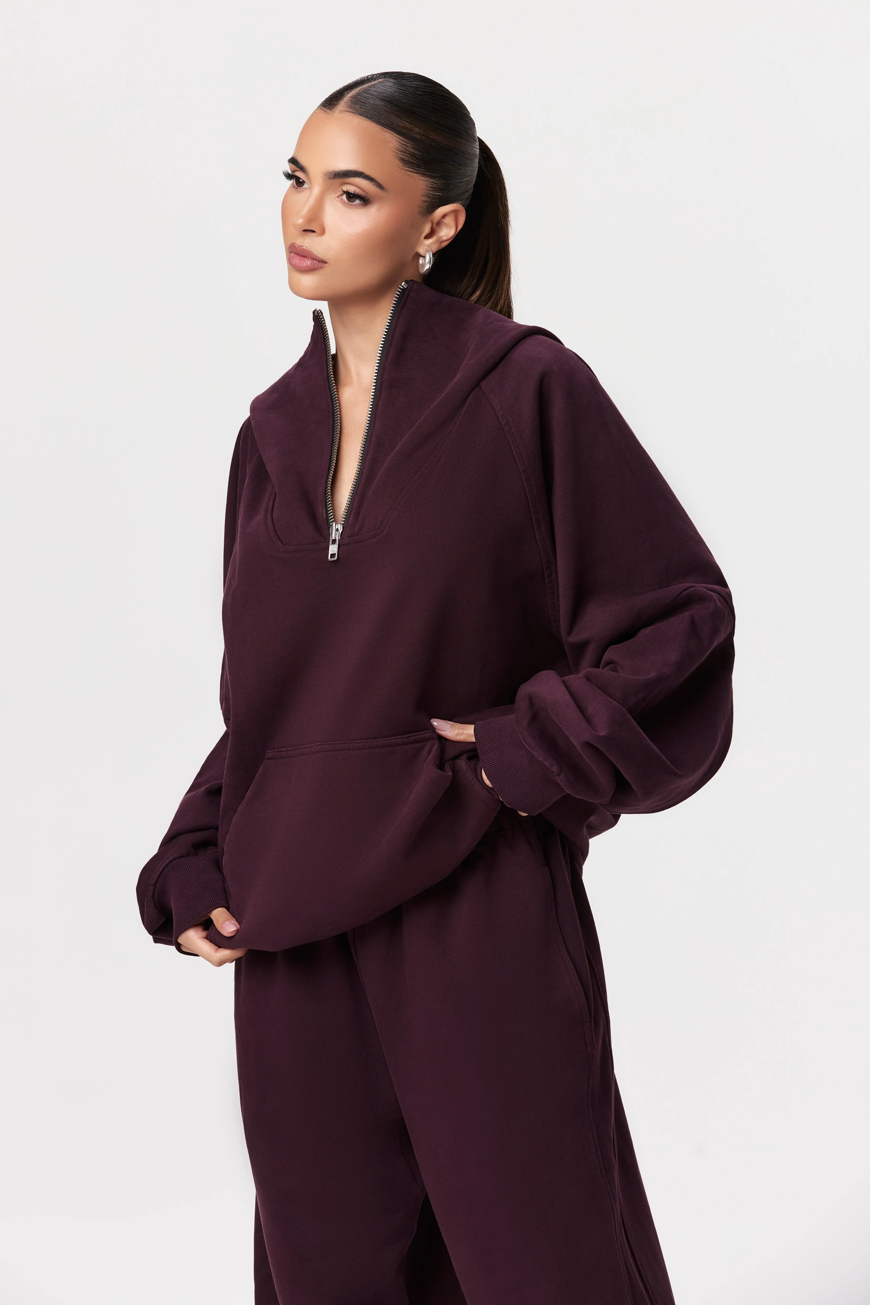 1/4 Zip Hoodie sold by Naked Wardrobe product image thumbnail 5