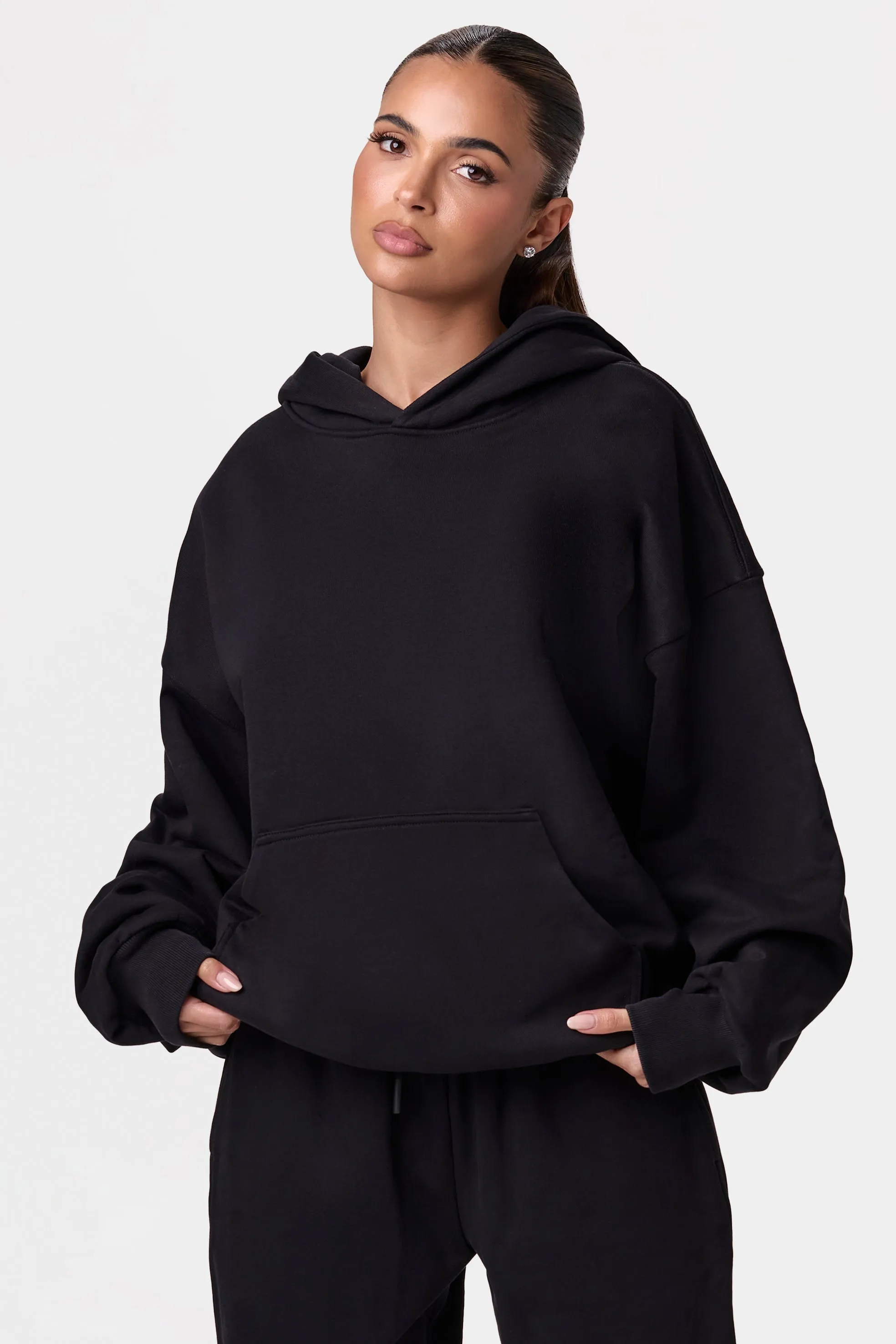 French Cotton-Terry Oversized Hoodie sold by Naked Wardrobe product image thumbnail 5