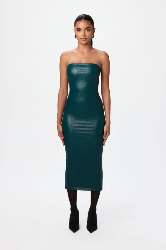 Croc Tube Midi Dress sold by Naked Wardrobe