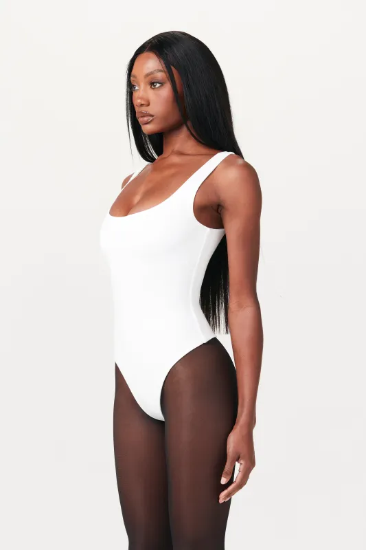 Smooth Scoop Neck Tank Bodysuit sold by Naked Wardrobe