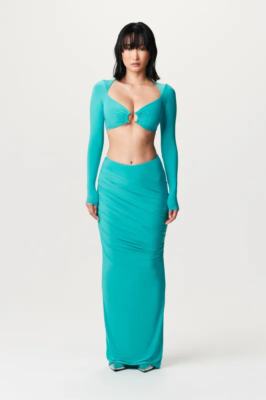 Hourglass Scoop Waist Maxi Skirt sold by Naked Wardrobe