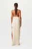 Linen High Slit Maxi Skirt sold by Naked Wardrobe
