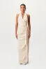Linen High Slit Maxi Skirt sold by Naked Wardrobe