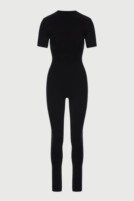 NW Short Sleeve Sculpt Jumpsuit Petite sold by Naked Wardrobe