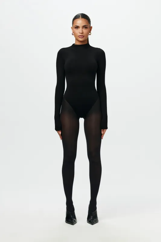NW Sculpt Mock Neck Bodysuit sold by Naked Wardrobe