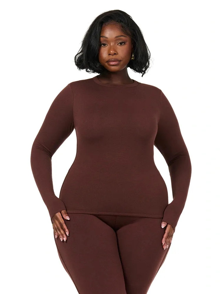 NW Crewneck Top CURVE sold by Naked Wardrobe