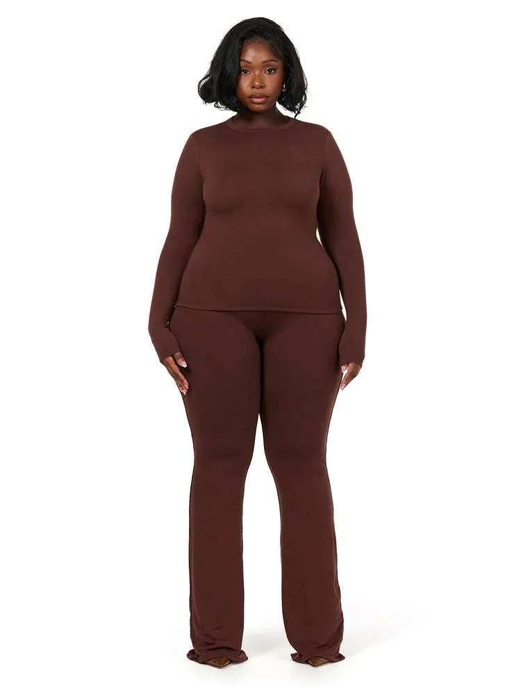 NW High Waist Bootcut Pants Curve sold by Naked Wardrobe product image thumbnail 2