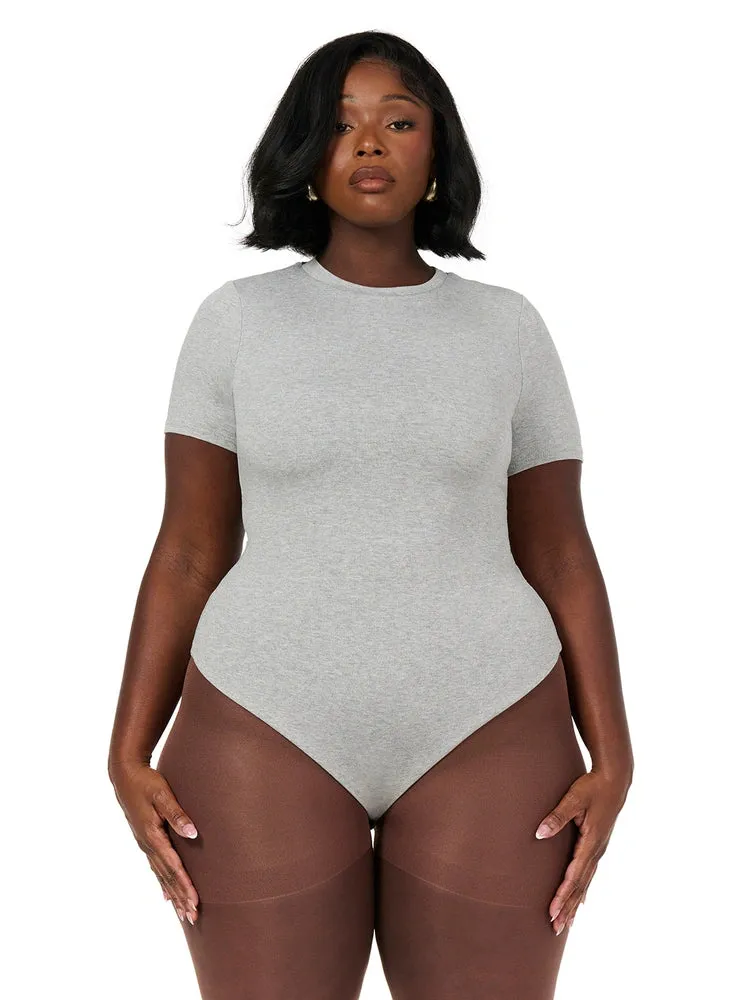 NW Short Sleeve Bodysuit Curve sold by Naked Wardrobe