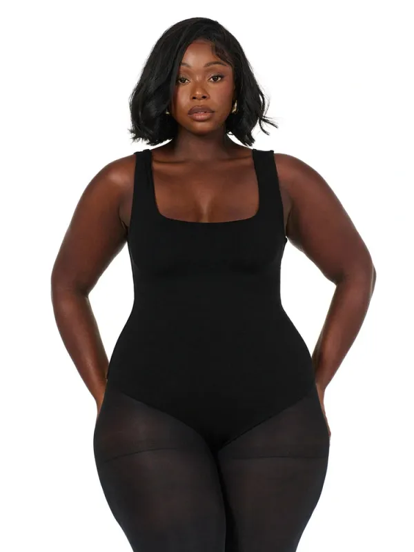 NW Sculpt Tank Scoop Bodysuit Curve sold by Naked Wardrobe