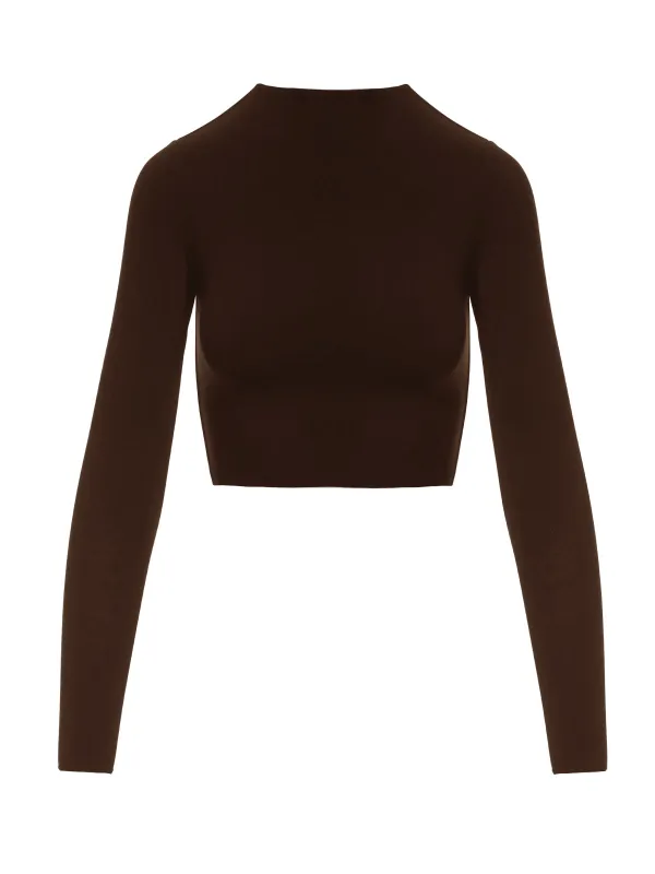 NW Mock Neck Crop Top sold by Naked Wardrobe