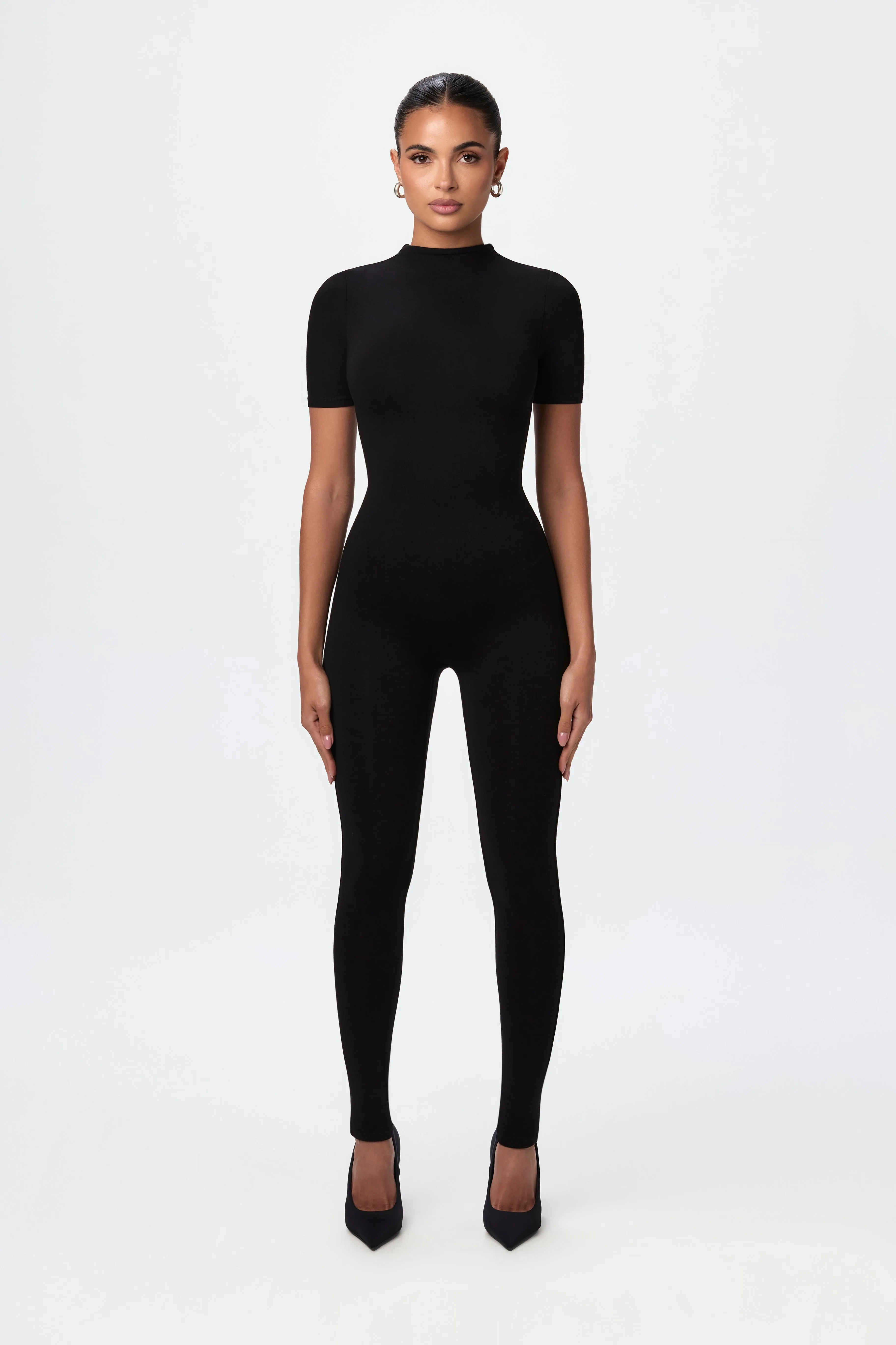 NW Sculpt Short Sleeve Jumpsuit sold by Naked Wardrobe