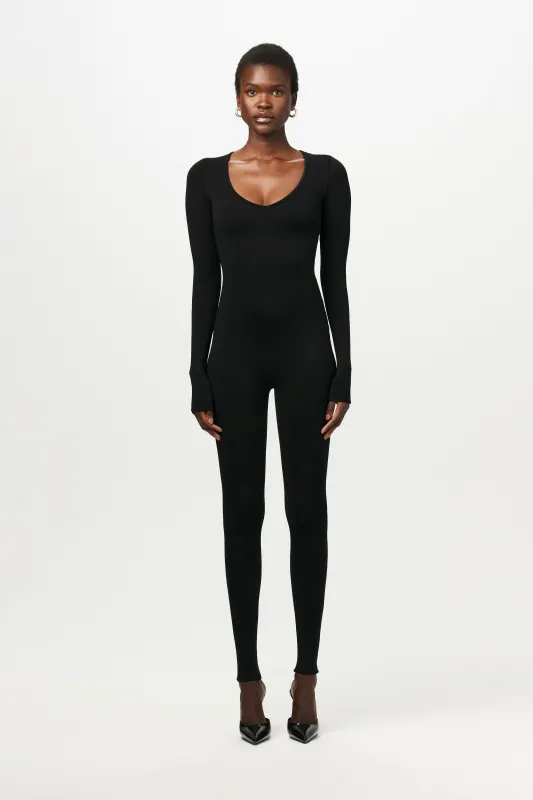 NW Sculpt V-Neck Jumpsuit sold by Naked Wardrobe