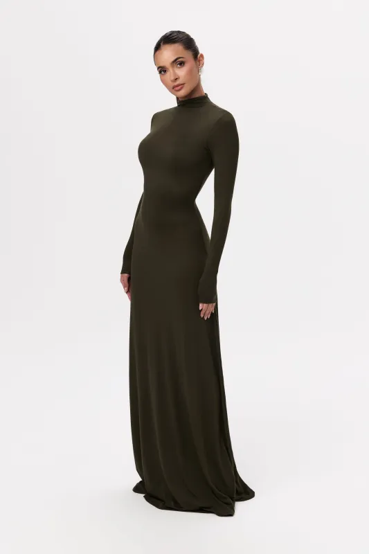 NW Mock Neck Maxi Dress sold by Naked Wardrobe