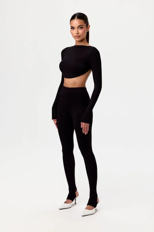 Smooth Stirrup Leggings sold by Naked Wardrobe
