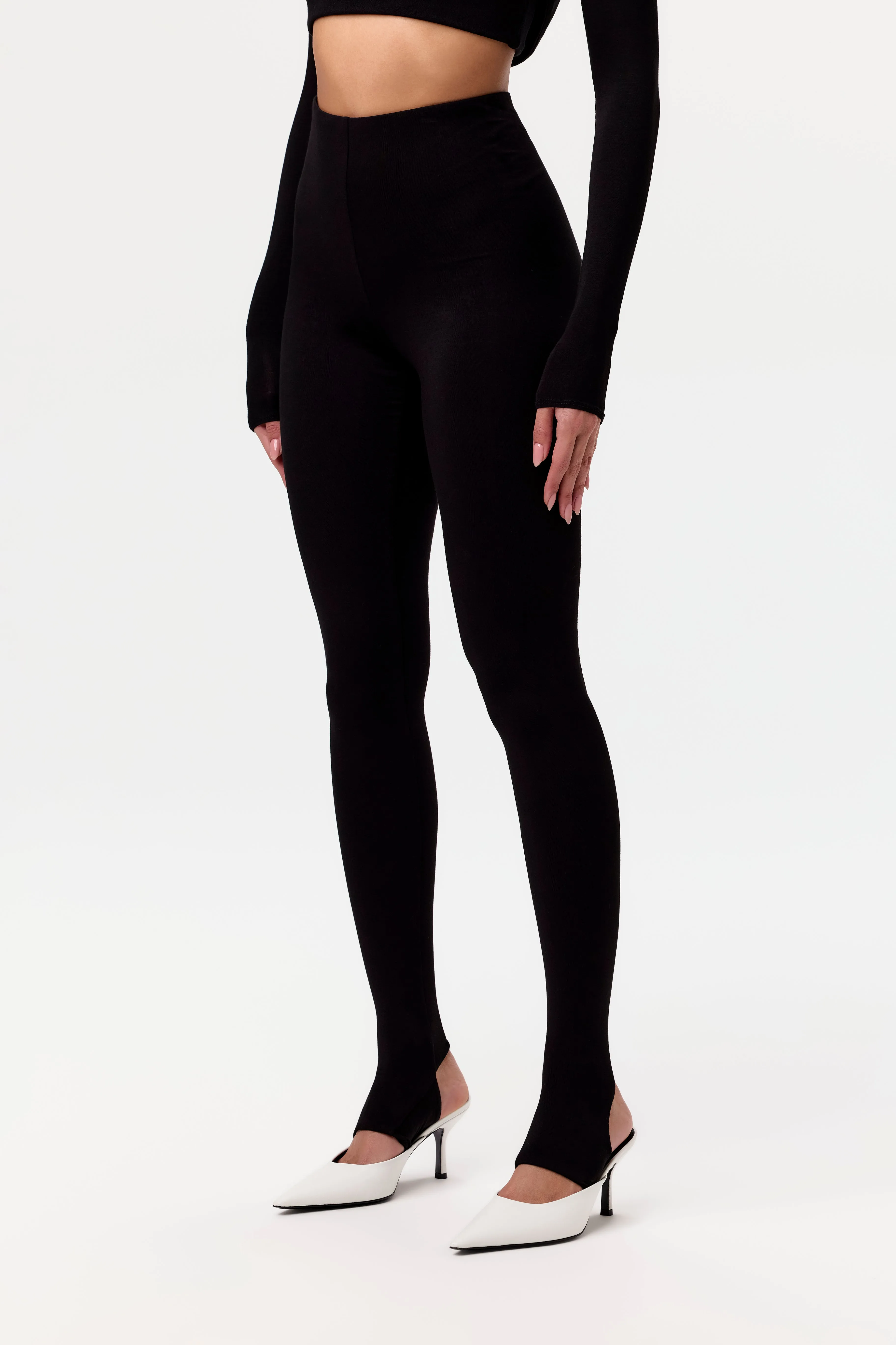 Smooth Stirrup Leggings sold by Naked Wardrobe product image thumbnail 2
