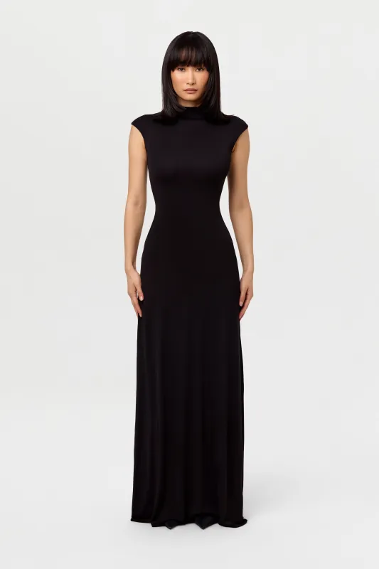 Modal Cap Sleeve A-Line Maxi Dress sold by Naked Wardrobe
