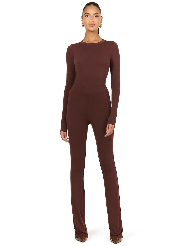 NW High Waist Bootcut Pants sold by Naked Wardrobe product image thumbnail 5