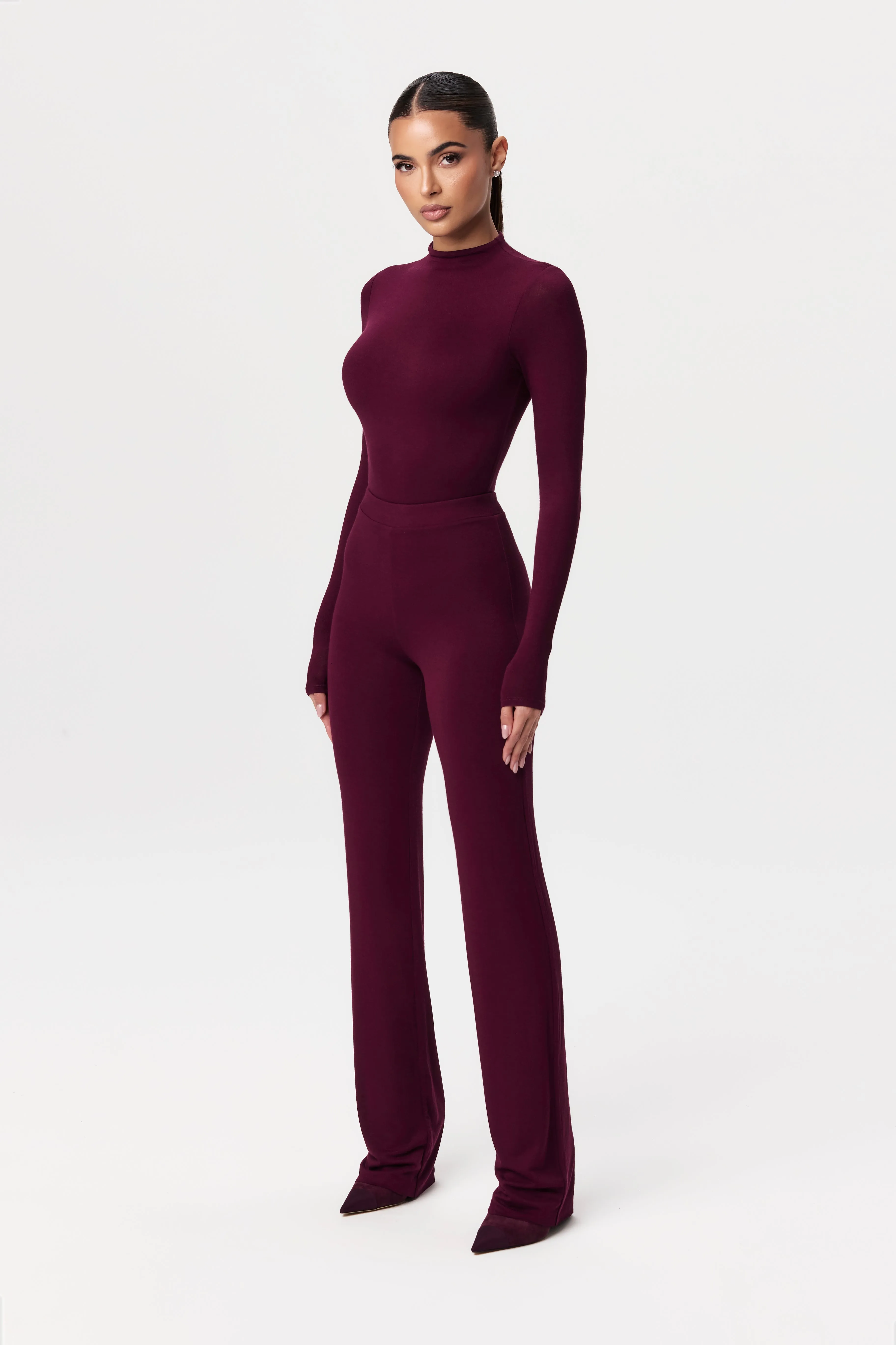 NW High Waist Bootcut Pants sold by Naked Wardrobe product image thumbnail 3