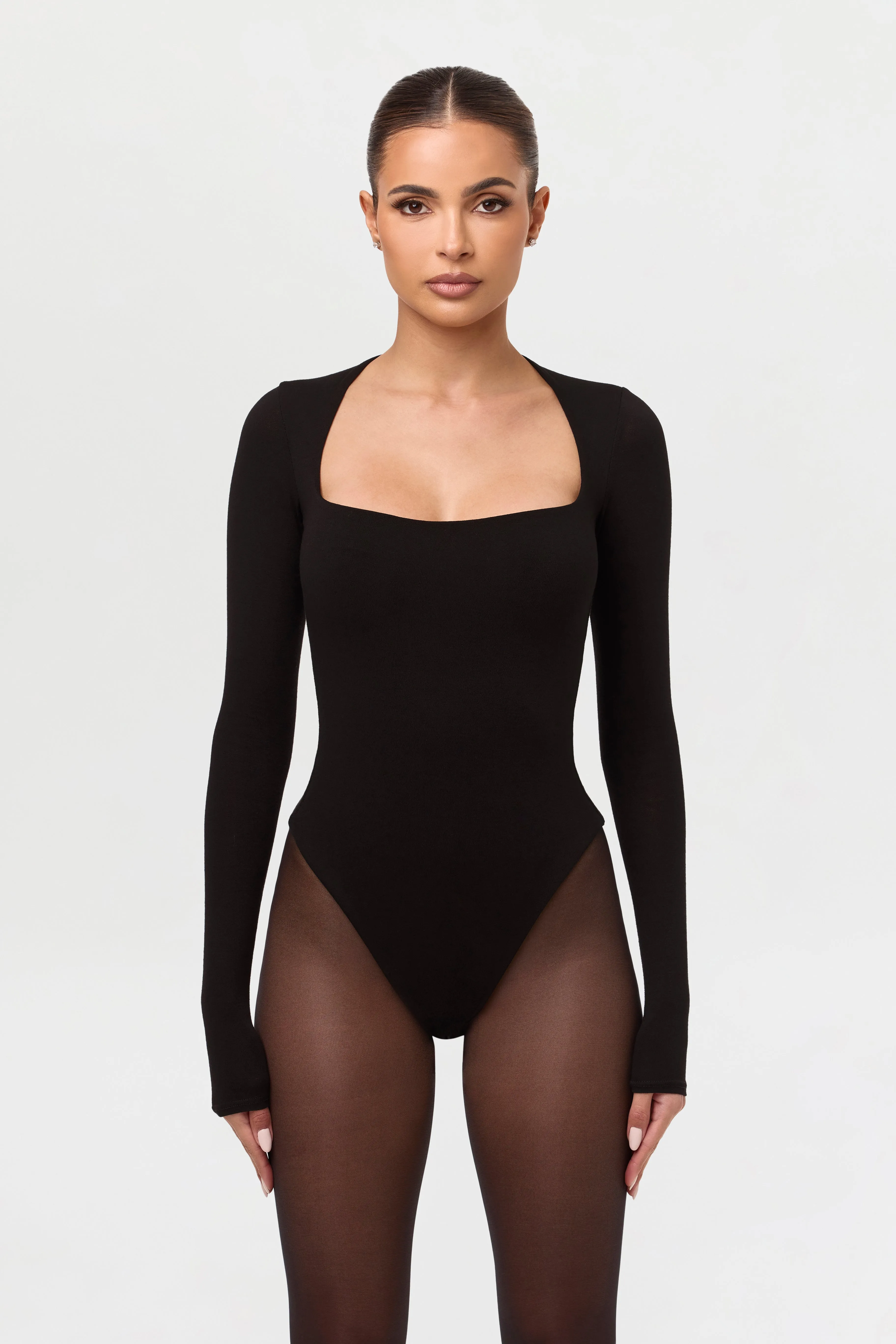 NW Square Neck Sculpt Bodysuit sold by Naked Wardrobe