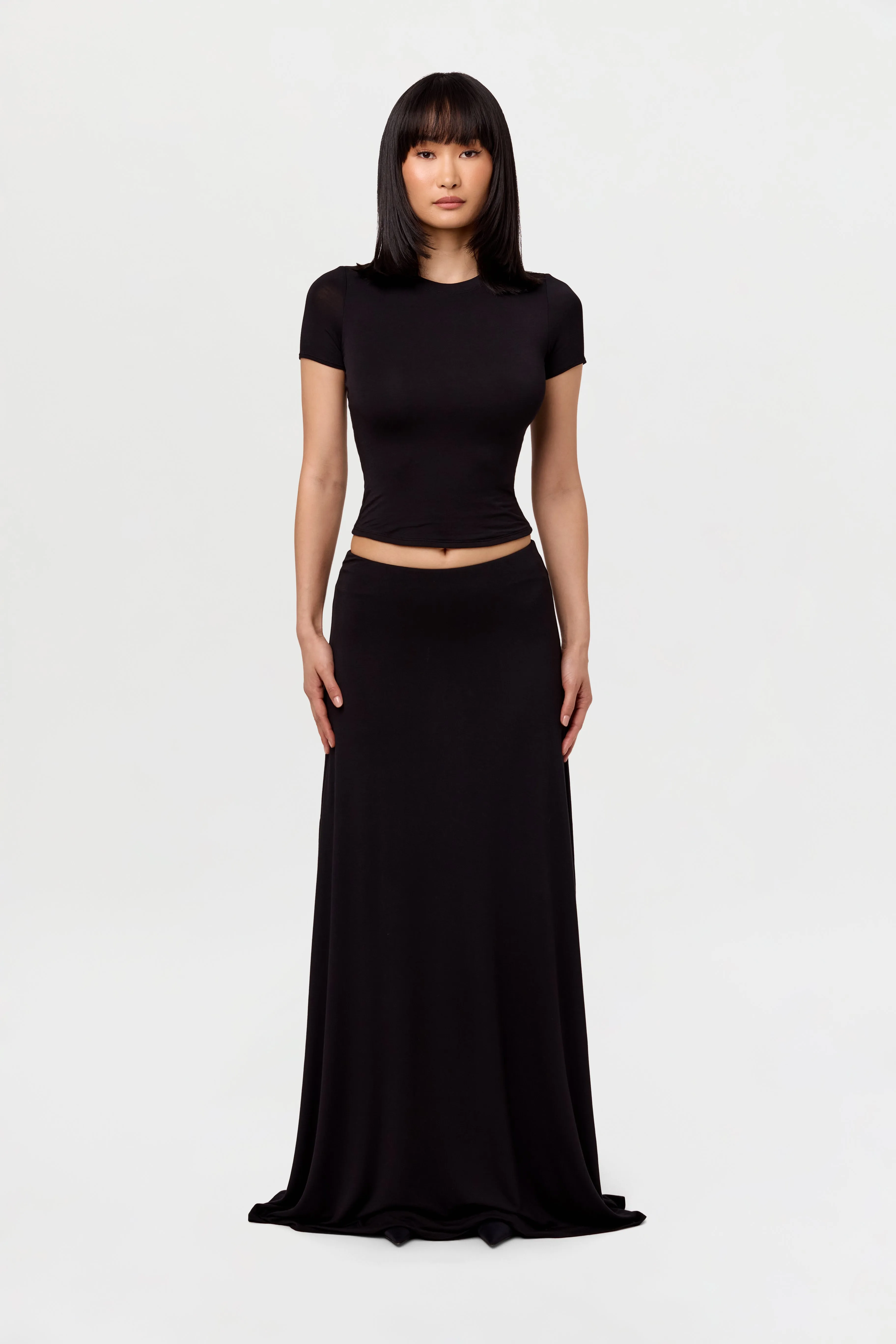 Modal Crewneck Short Sleeve Top sold by Naked Wardrobe product image thumbnail 2