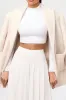 Smooth Mock Neck Crop Top sold by Naked Wardrobe