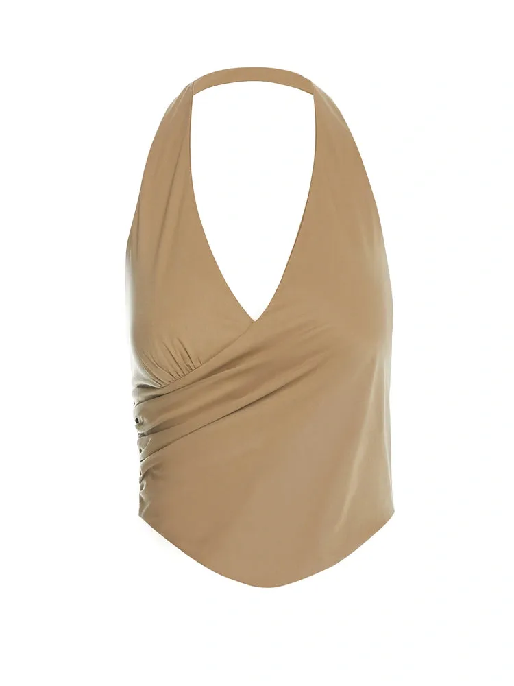 Shirting Corset Halter Top sold by Naked Wardrobe product image thumbnail 5