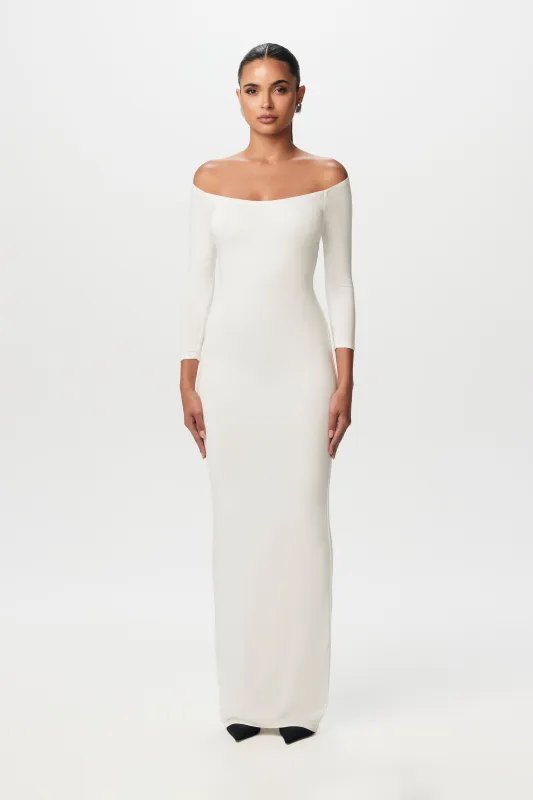 Smooth Off-Shoulder Maxi Dress sold by Naked Wardrobe
