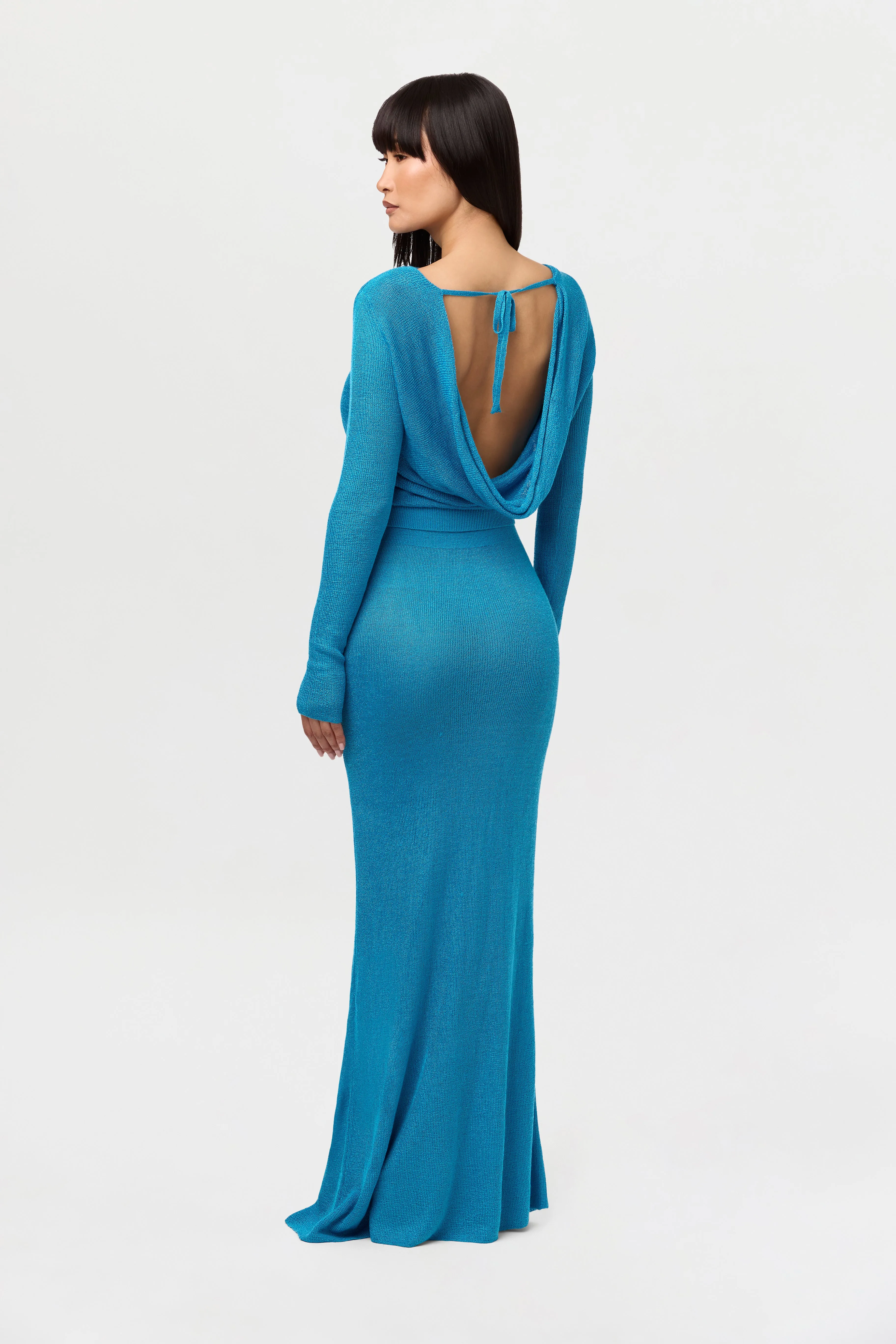 Knit Open Back Drape Top sold by Naked Wardrobe product image thumbnail 2