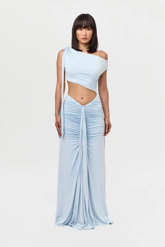 Smooth Off-Shoulder Asymmetric Dress sold by Naked Wardrobe
