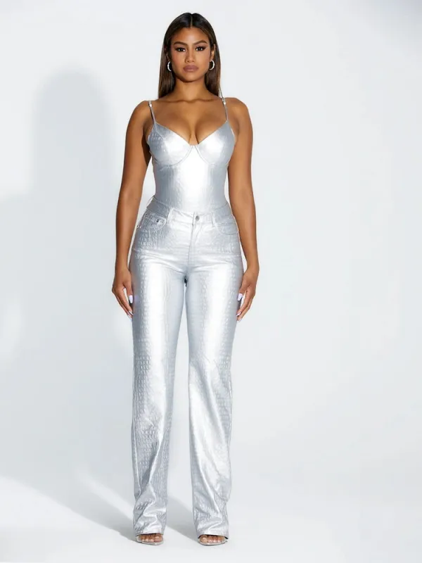 Straight Croc Pants sold by Naked Wardrobe