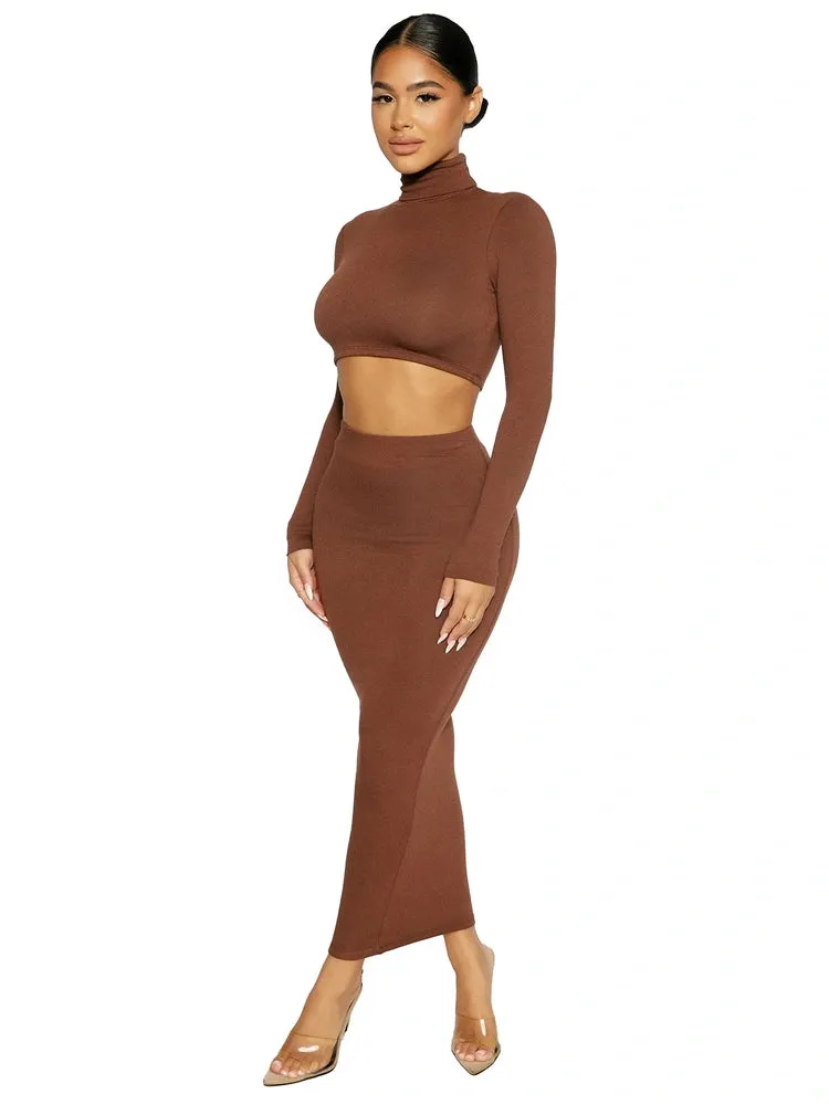 The Nw Turtleneck Skirt Set sold by Naked Wardrobe