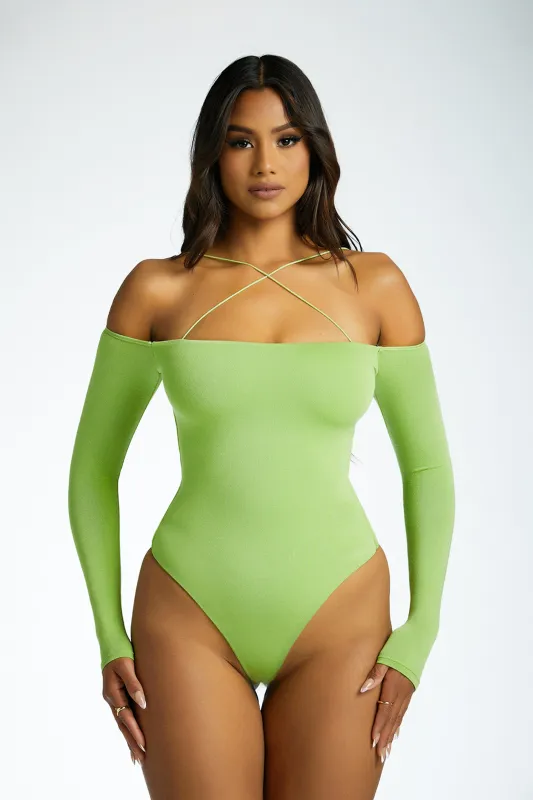 NW X Strap Bodysuit sold by Naked Wardrobe