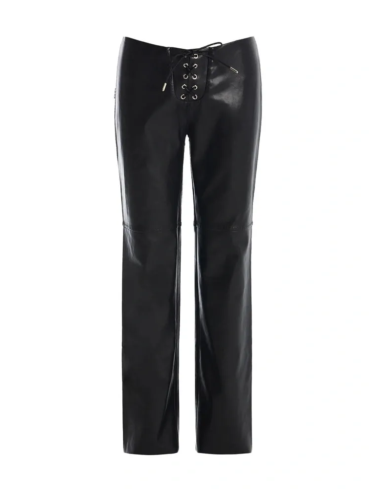 Vegan Leather Stitch Pant sold by Naked Wardrobe product image thumbnail 4