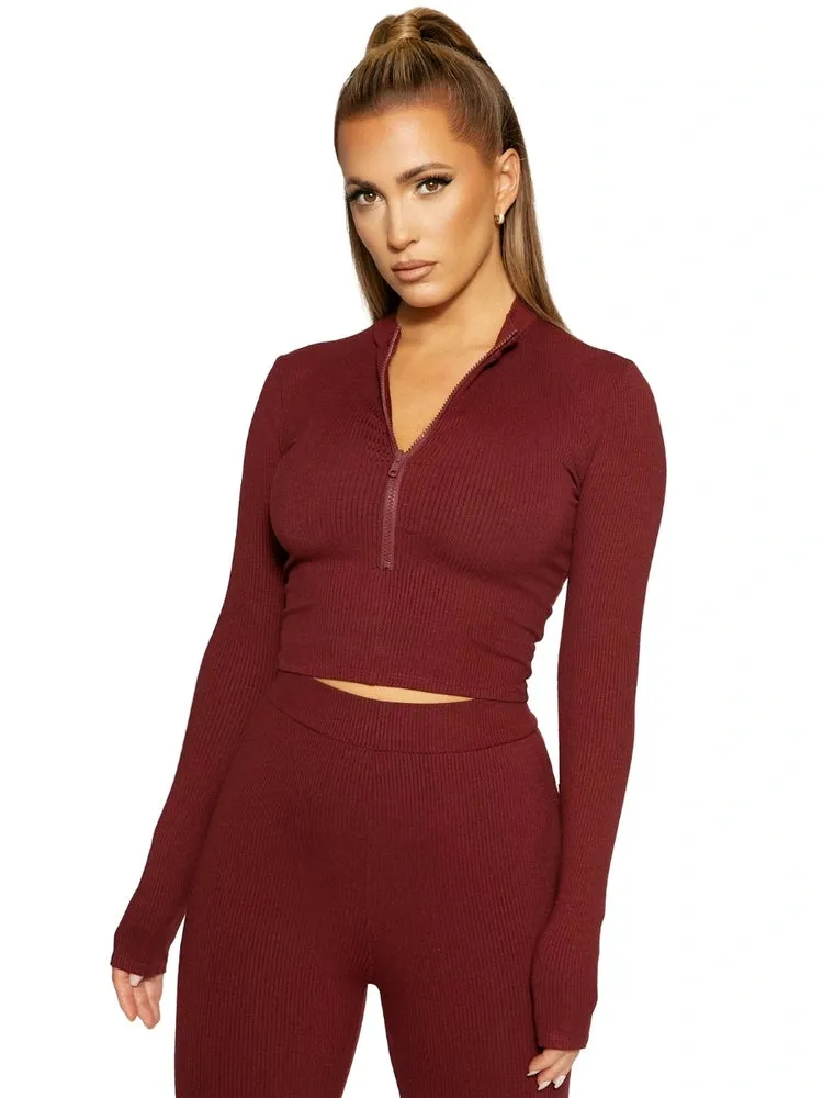 Zip Down Snatch Up Crop sold by Naked Wardrobe product image thumbnail 4