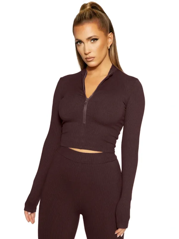 Zip Down Snatch Up Crop sold by Naked Wardrobe