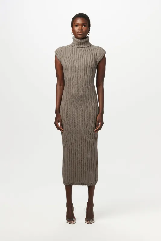 Knit Turtleneck Dress sold by Naked Wardrobe